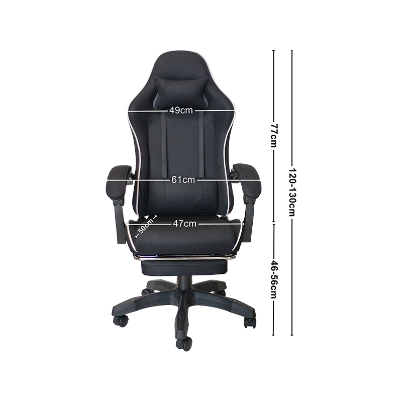 Sort højdejusterbar med Roller Design Regular Gaming Chair