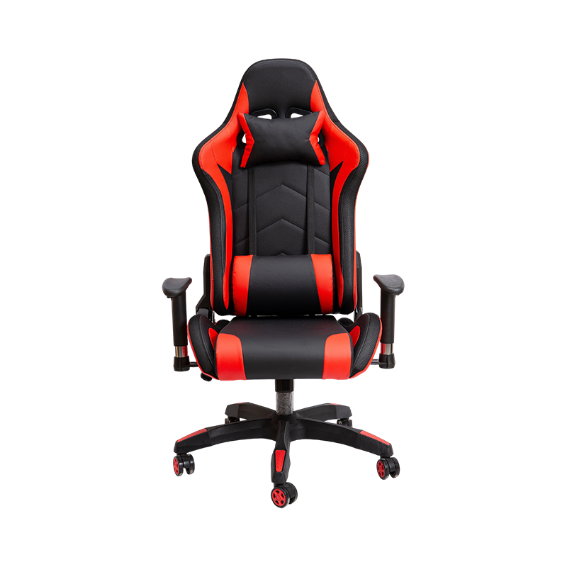 Sort og rød farvekombination Fleksibel Holdbar Regular Gaming Chair